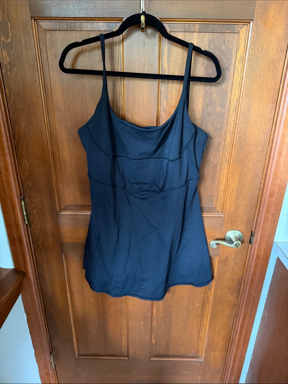 Black Women's Scoop Neck mini dress halara